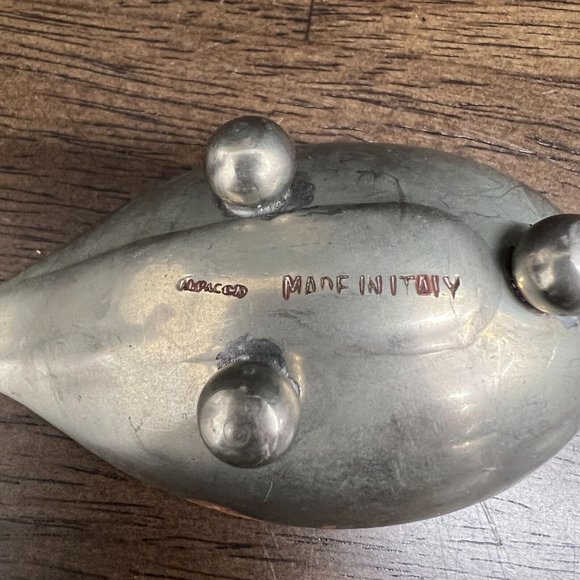 Vintage Servettes Alpacca Italy Silver Au Jus Sauce Individual Gravy Boat - Picture 4 of 7